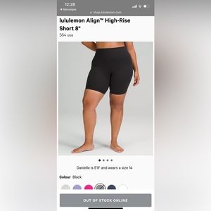 Lululemon Align Shorts
